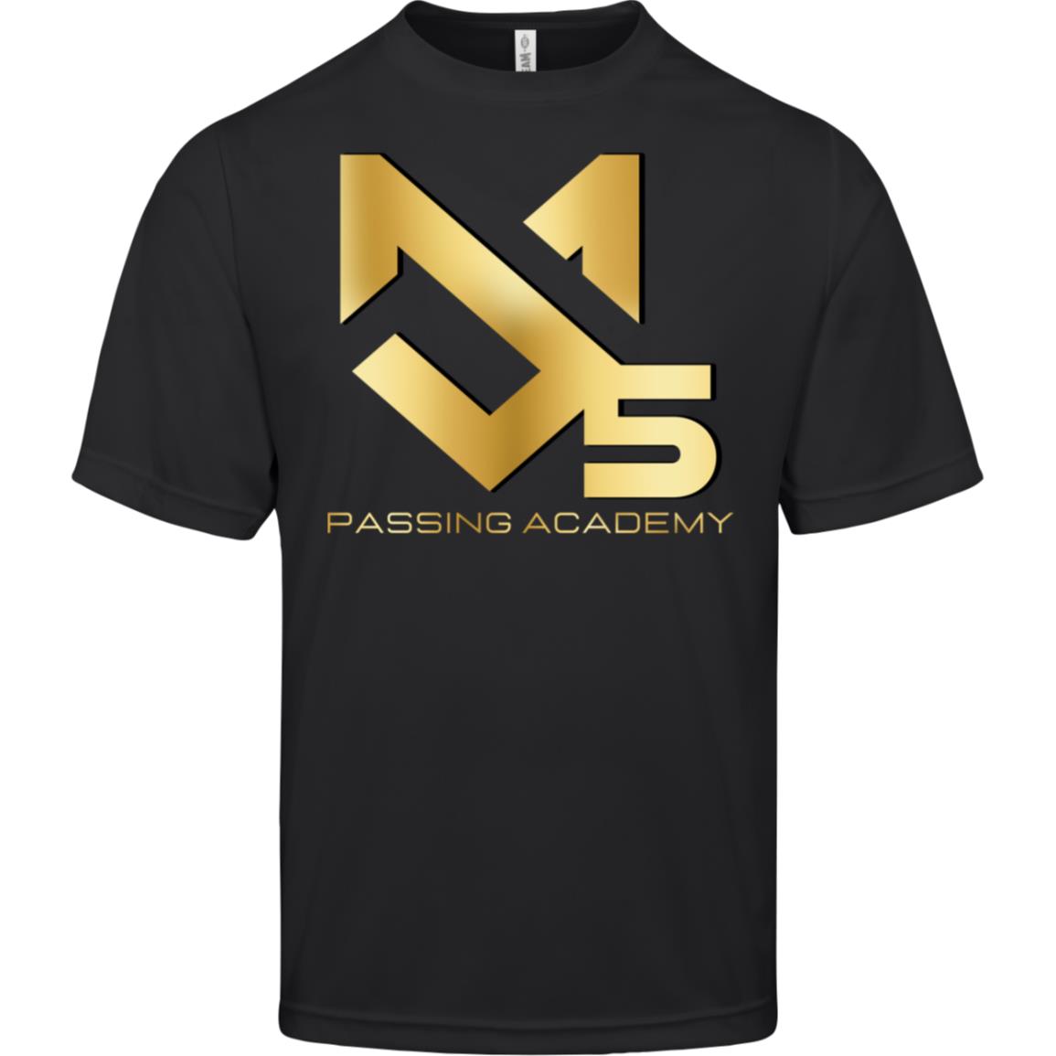 *NEW* Adult Jake Medlock Passing Academy Gold Lettered Moisture Wicking T-Shirt