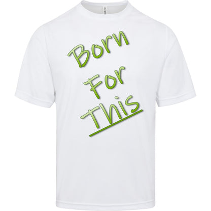 Born for This - JM5 Adult T-Shirt (Neon Green Logo)