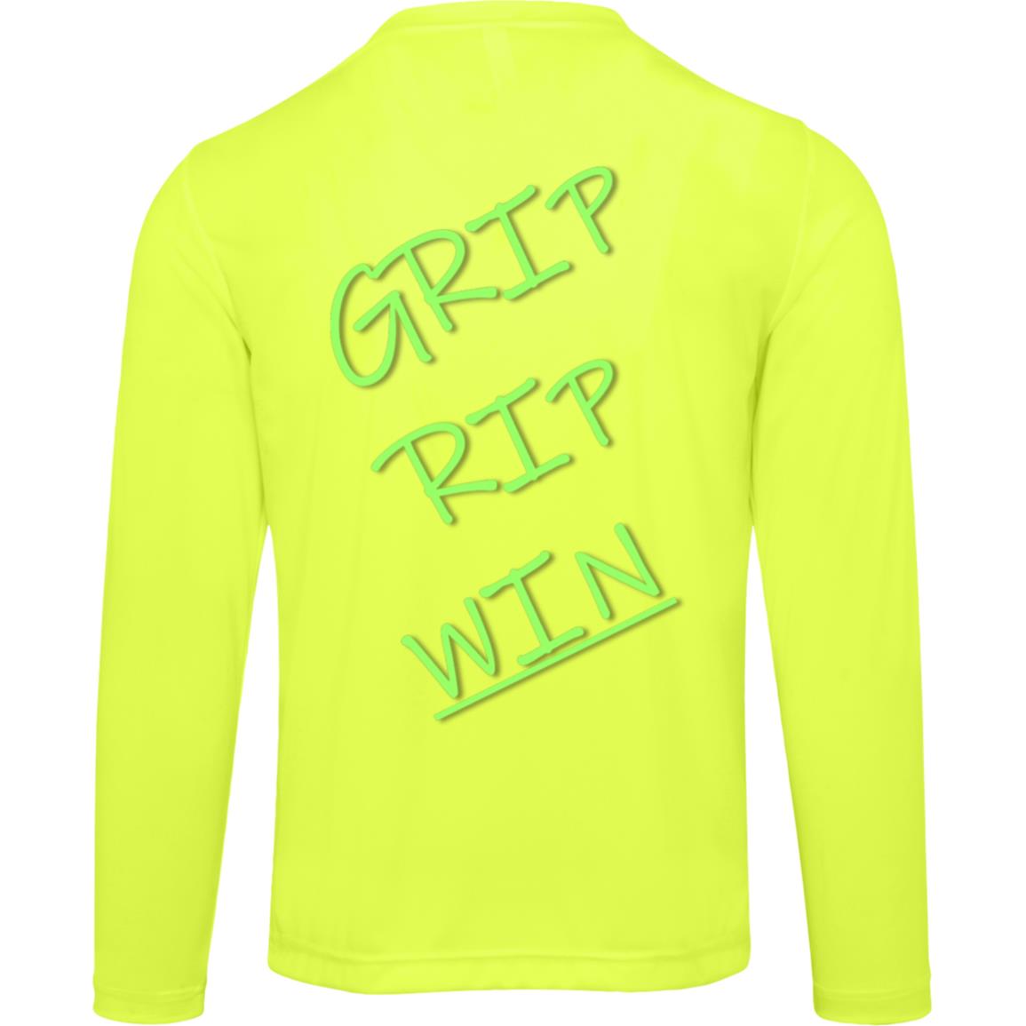 *NEW* Adult L/S Jake Medlock Passing Academy Moisture Wicking T in Neon Green