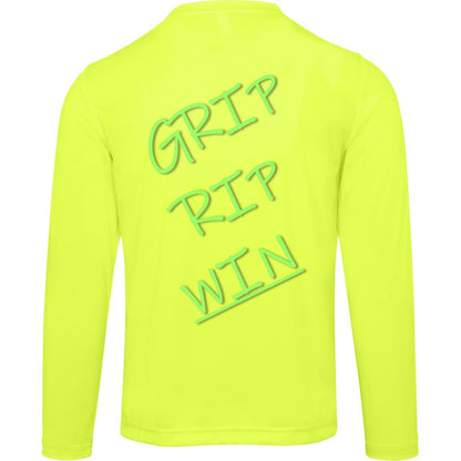 *NEW* Adult L/S Jake Medlock Passing Academy Moisture Wicking T in Neon Green