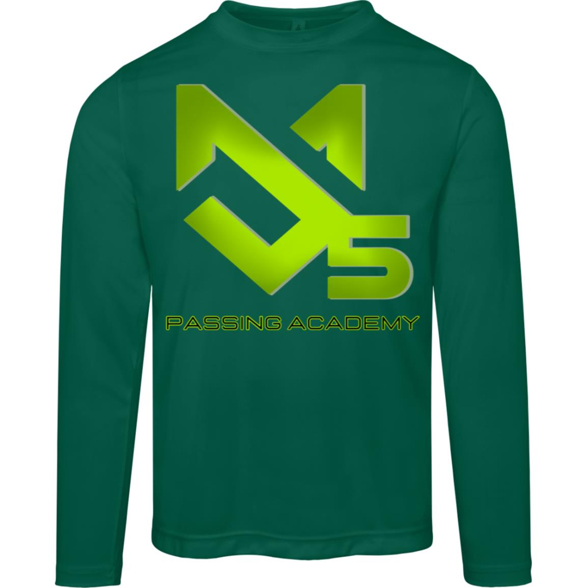 *NEW* Adult L/S Jake Medlock Passing Academy Moisture Wicking T in Neon Green