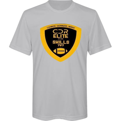 **NEW** CDR Elite Youth Performance T-Shirt – "Work, Sweat, Win"