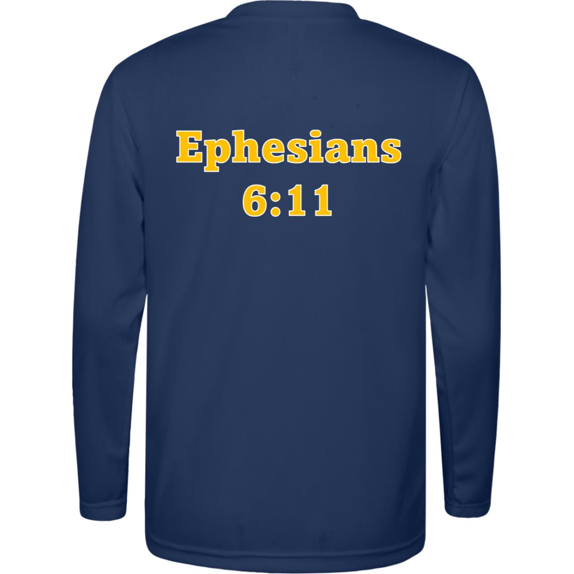 **NEW** CDR Elite Youth Performance L/S  T-Shirt – Ephesians 6:11
