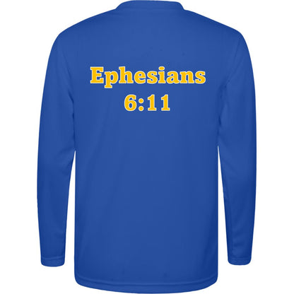 **NEW** CDR Elite Youth Performance L/S  T-Shirt – Ephesians 6:11