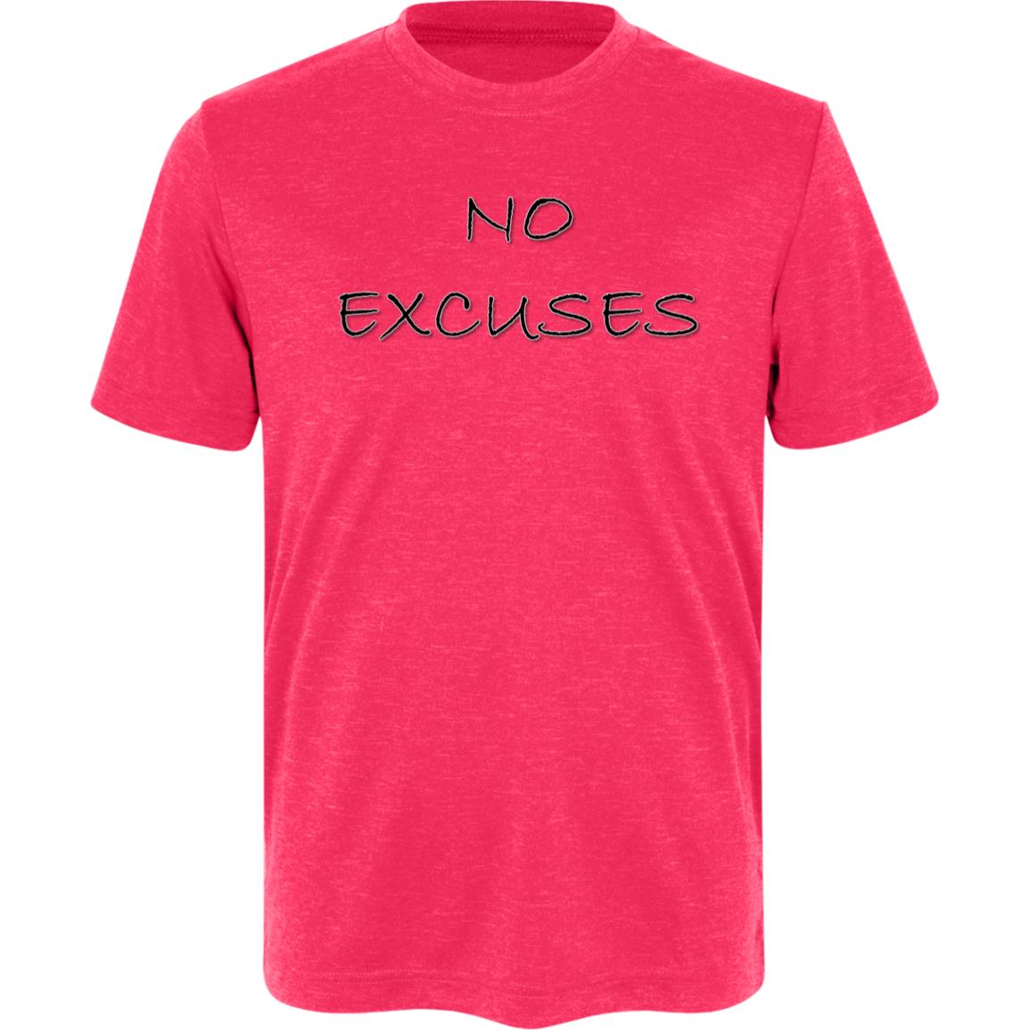 "No Excuses" Youth Athletic T-Shirt