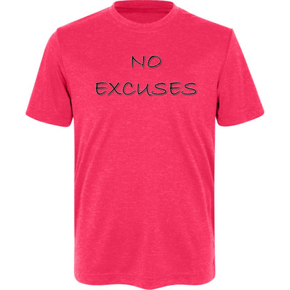 "No Excuses" Youth Athletic T-Shirt