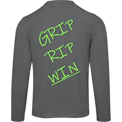 *NEW* Adult L/S Jake Medlock Passing Academy Moisture Wicking T in Neon Green