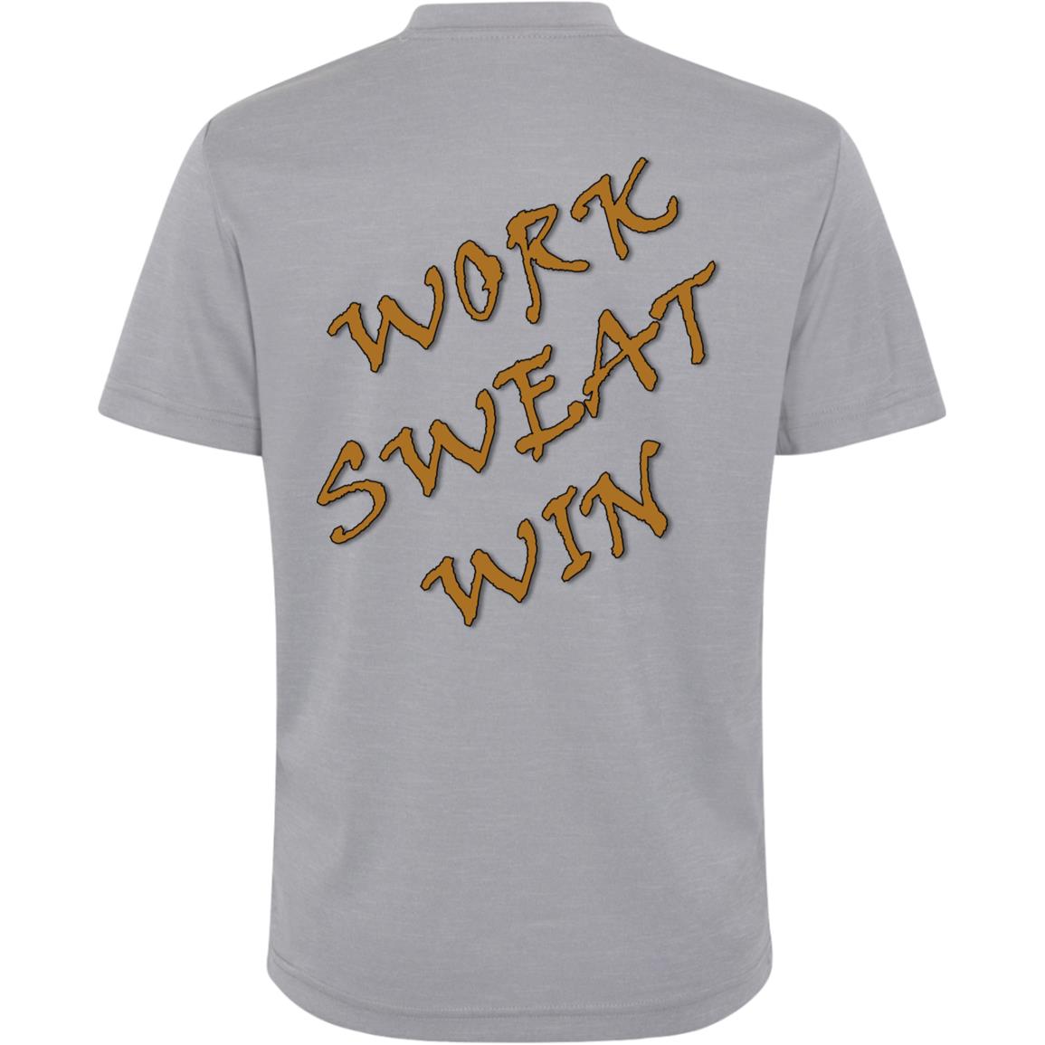 Winter Park Tiger's Football Youth Athletic T-Shirt "Work, Sweat, Win"