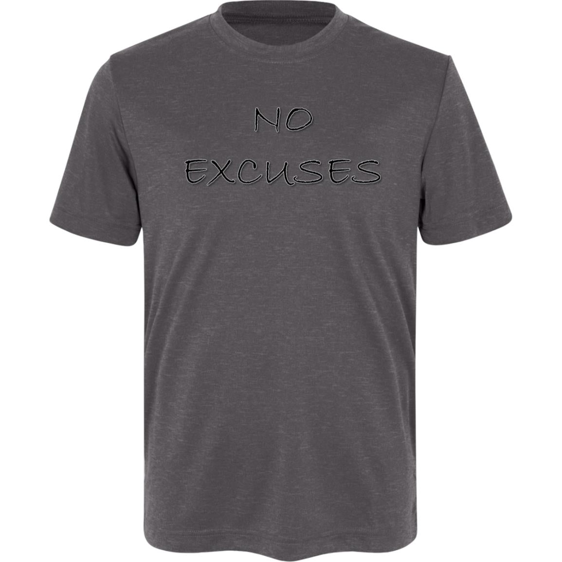 "No Excuses" Youth Athletic T-Shirt
