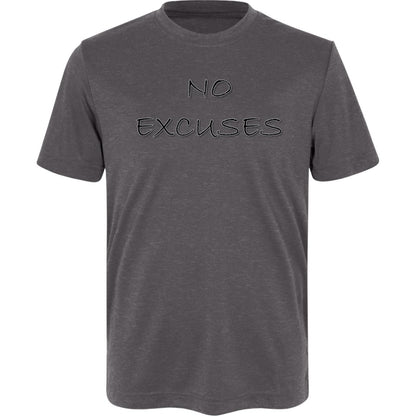 "No Excuses" Youth Athletic T-Shirt
