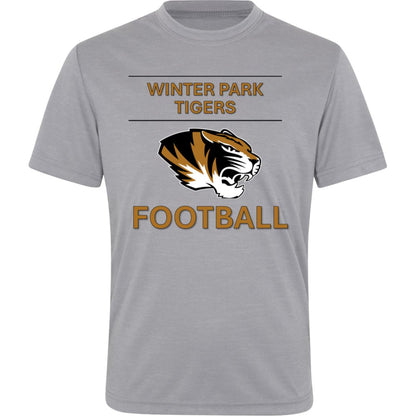 Winter Park Tiger's Football Youth Athletic T-Shirt "Work, Sweat, Win"
