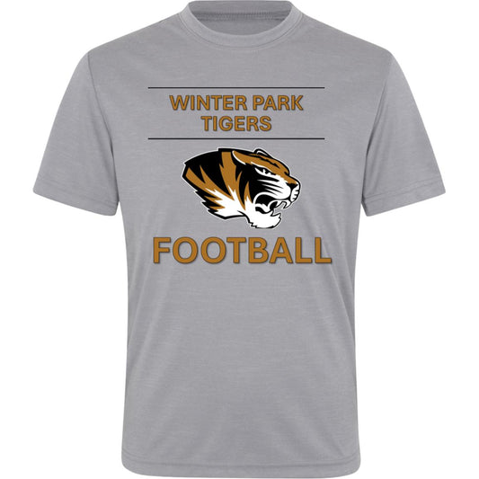 Winter Park Tiger's Football Youth Athletic T-Shirt "Work, Sweat, Win"