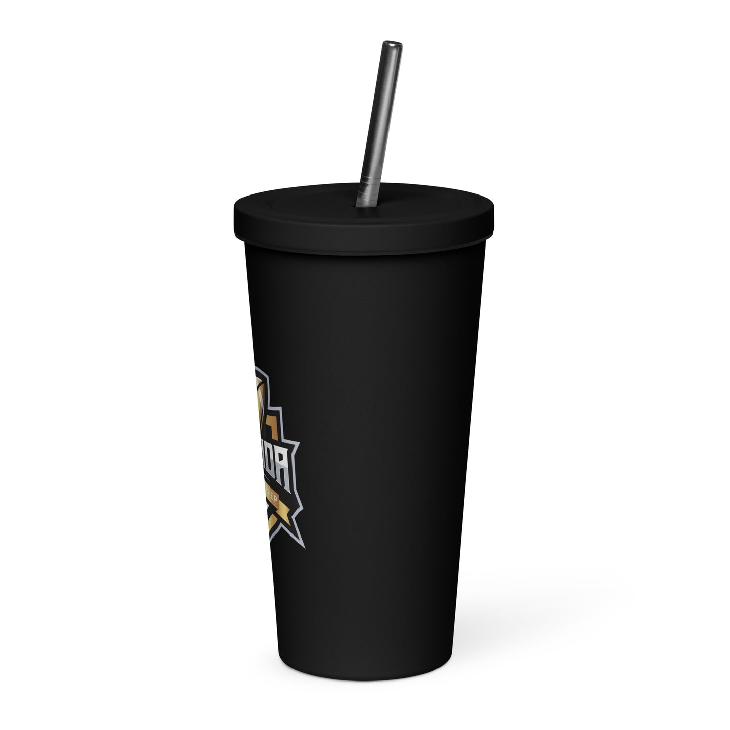 Insulated Florida Football Prep tumbler with a straw
