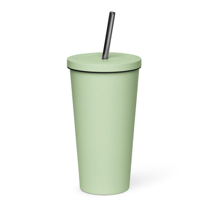 Insulated Florida Football Prep tumbler with a straw