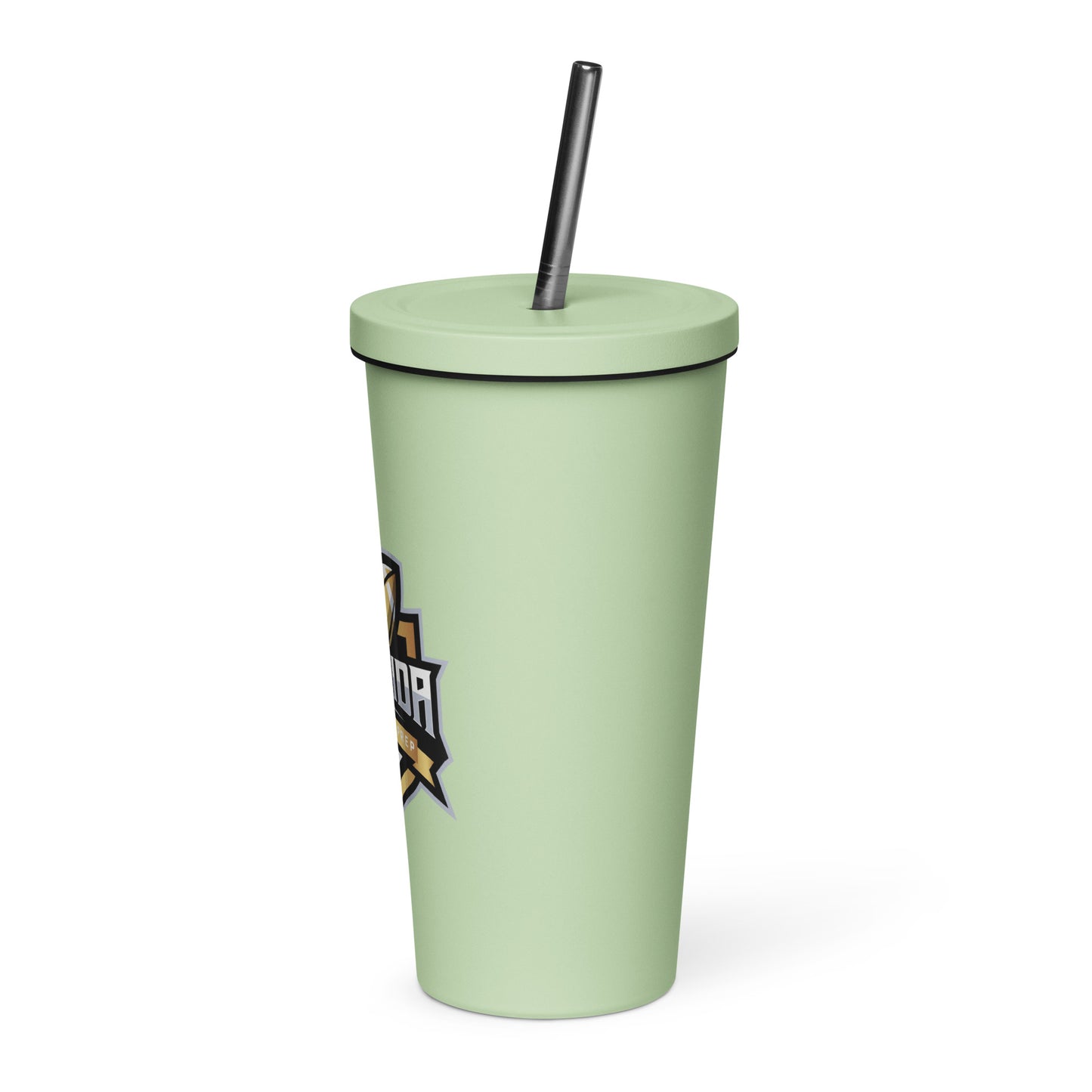 Insulated Florida Football Prep tumbler with a straw