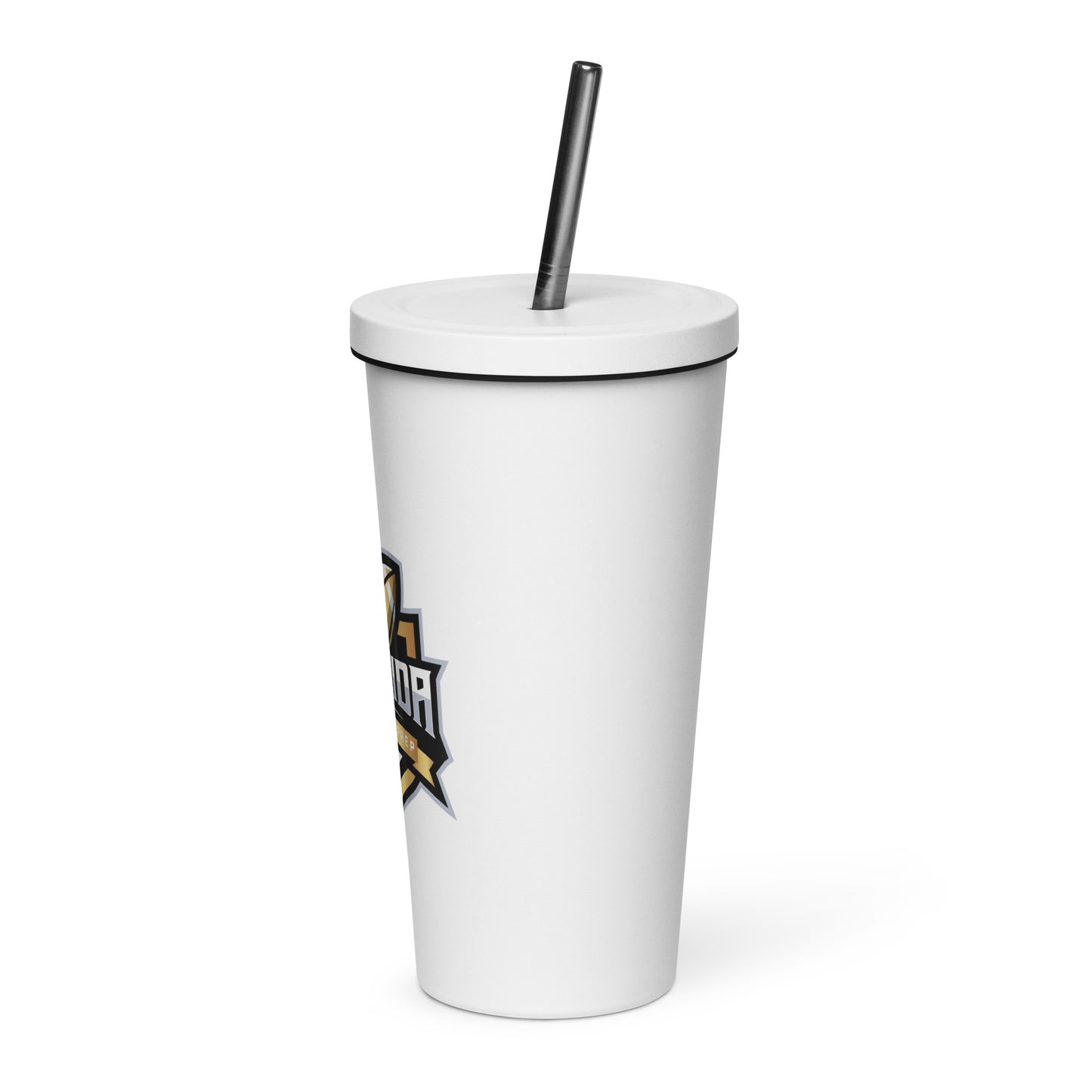 Insulated Florida Football Prep tumbler with a straw